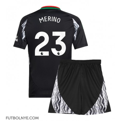 Camiseta Arsenal Mikel Merino #23 Visitante Equipación para niños 2024-25 manga corta (+ pantalones cortos)